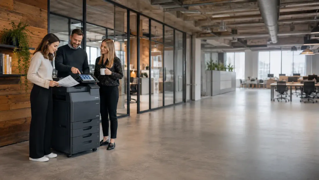 New leased printer installed and configured in a Yorkshire office