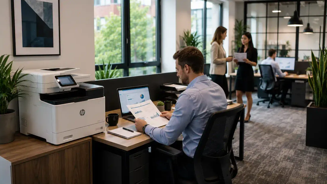 Managed office printer serving a busy Yorkshire team